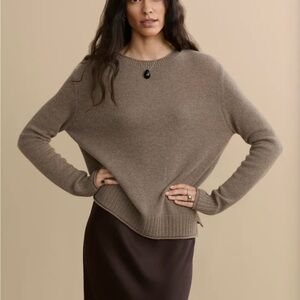 Jenni Kayne everyday sweater taupe S small $195